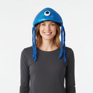 Blue‎ Alien Jellyfish Hat Costume Adult Kid Size Unisex Halloween Cosplay OSFA